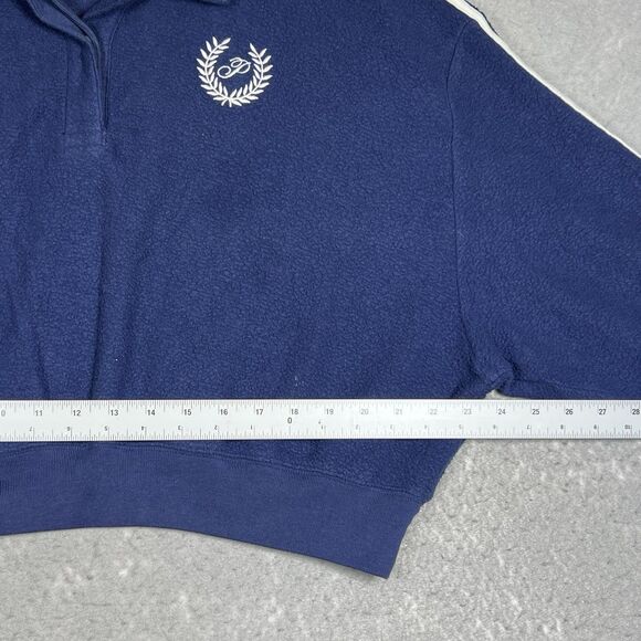 PINK Victoria’s Secret Outfit Set Sweatshirt/ Pants L/ XL Reverse Fleece Cropped - Picture 6 of 15